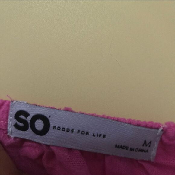 SO Pink Milkmaid Cottage Mini Dress - Picture 6 of 7